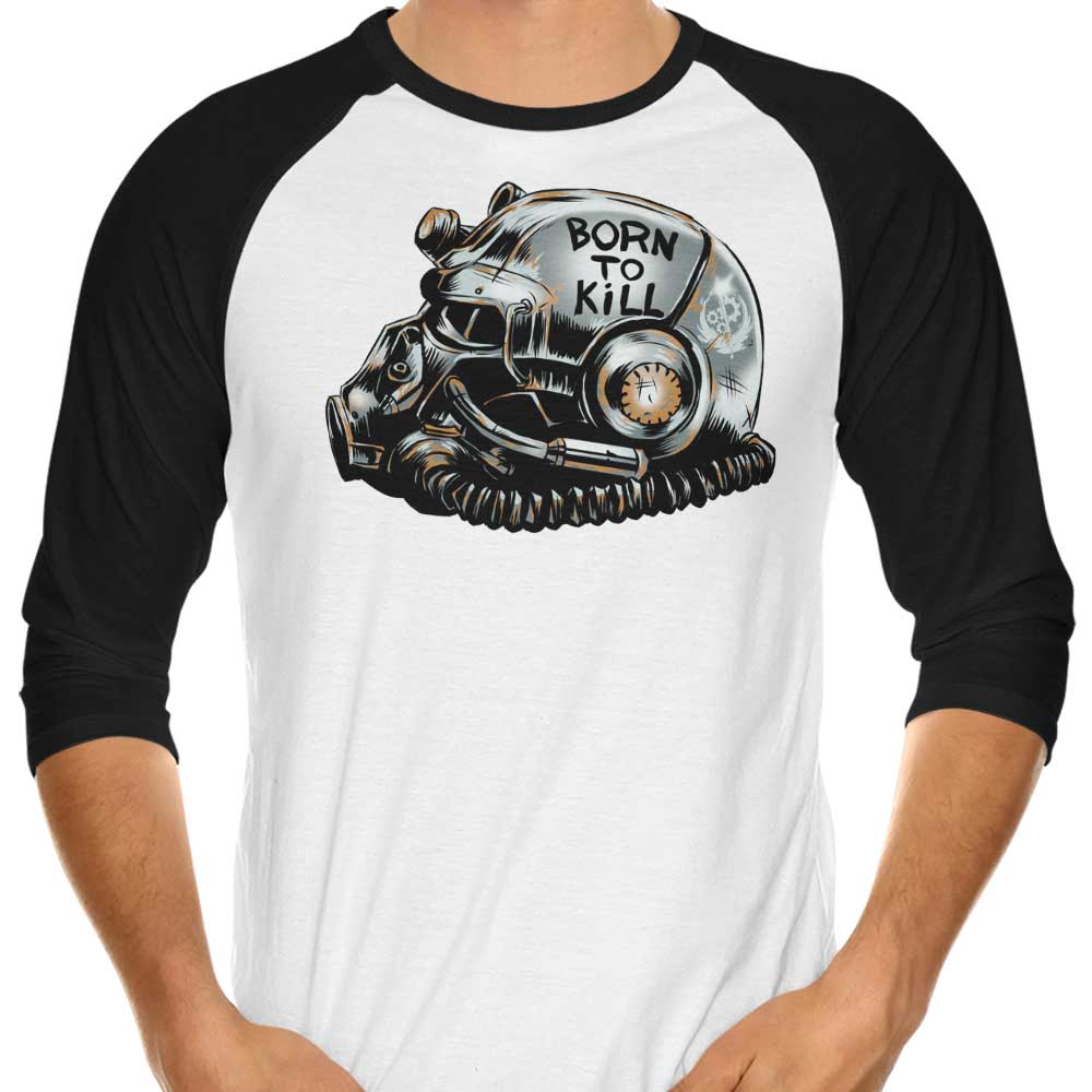 Fishmas 'War Face Never Changes' 3/4 Sleeve Raglan Stylish T-Shirt