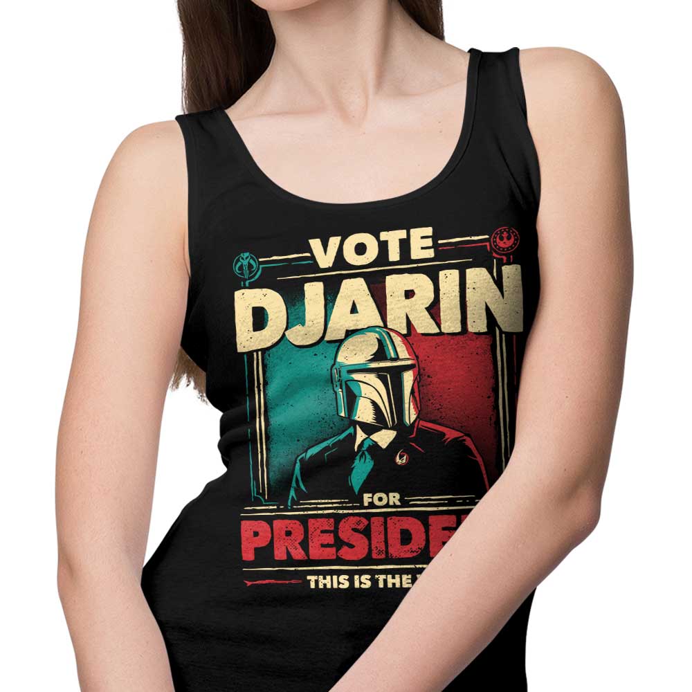 Comfortable 'Djarin for President' Unisex and Women's Tank Tops