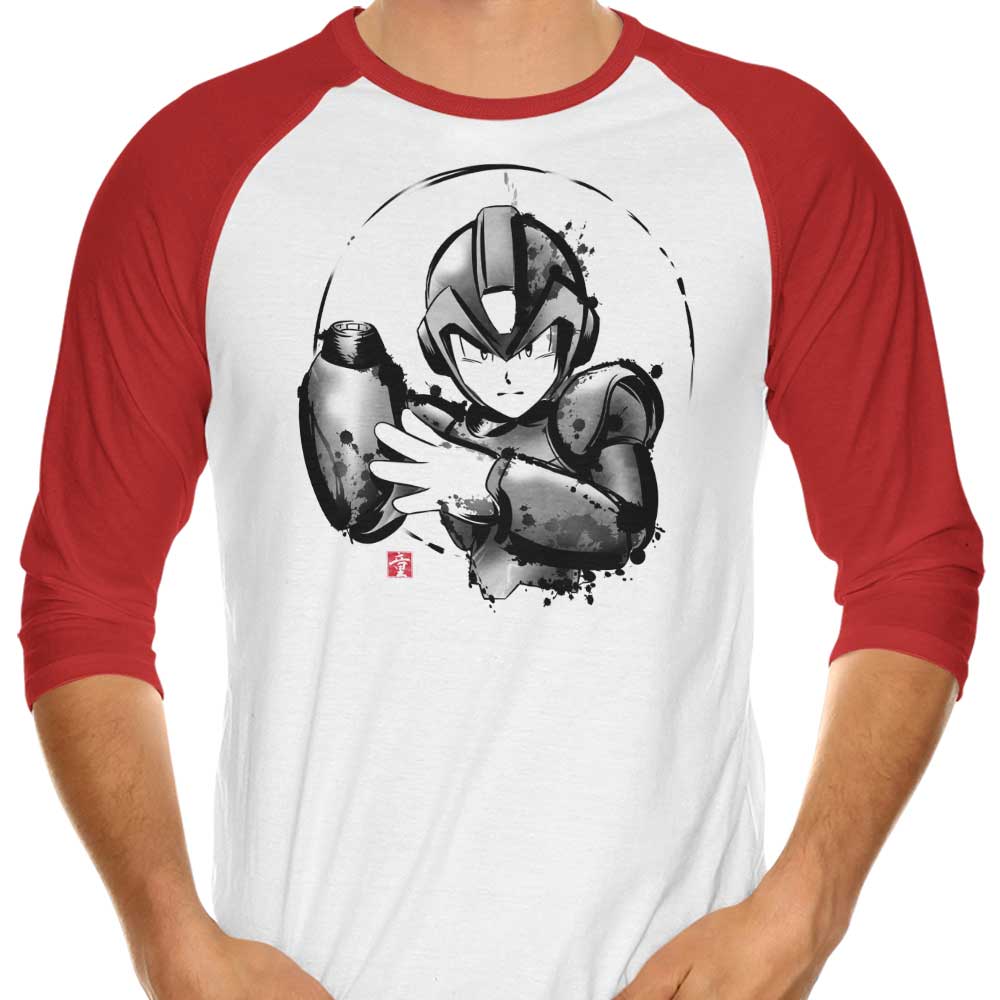 Ink Mega Branded Three - Quarter Sleeve Raglan Style T - Shirt