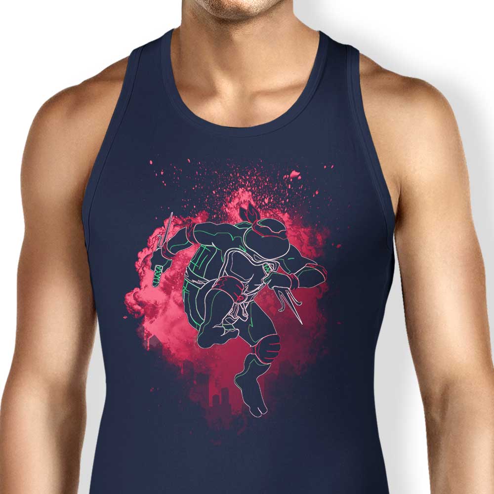 Donnie Illustrations' Red Soul-themed Men's and Women's Unisex Tank Tops