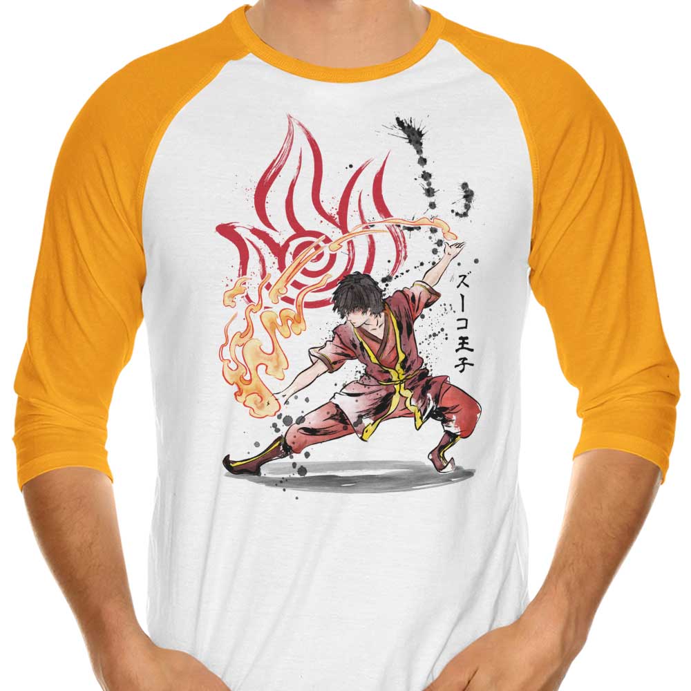 Fire Nation Power - Stylish 3/4 Sleeve Raglan T-Shirt