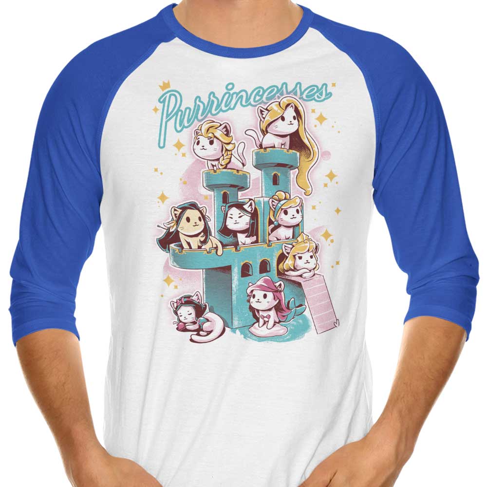 Charming Purrincesses 3/4 Sleeve Raglan Women's T-Shirt