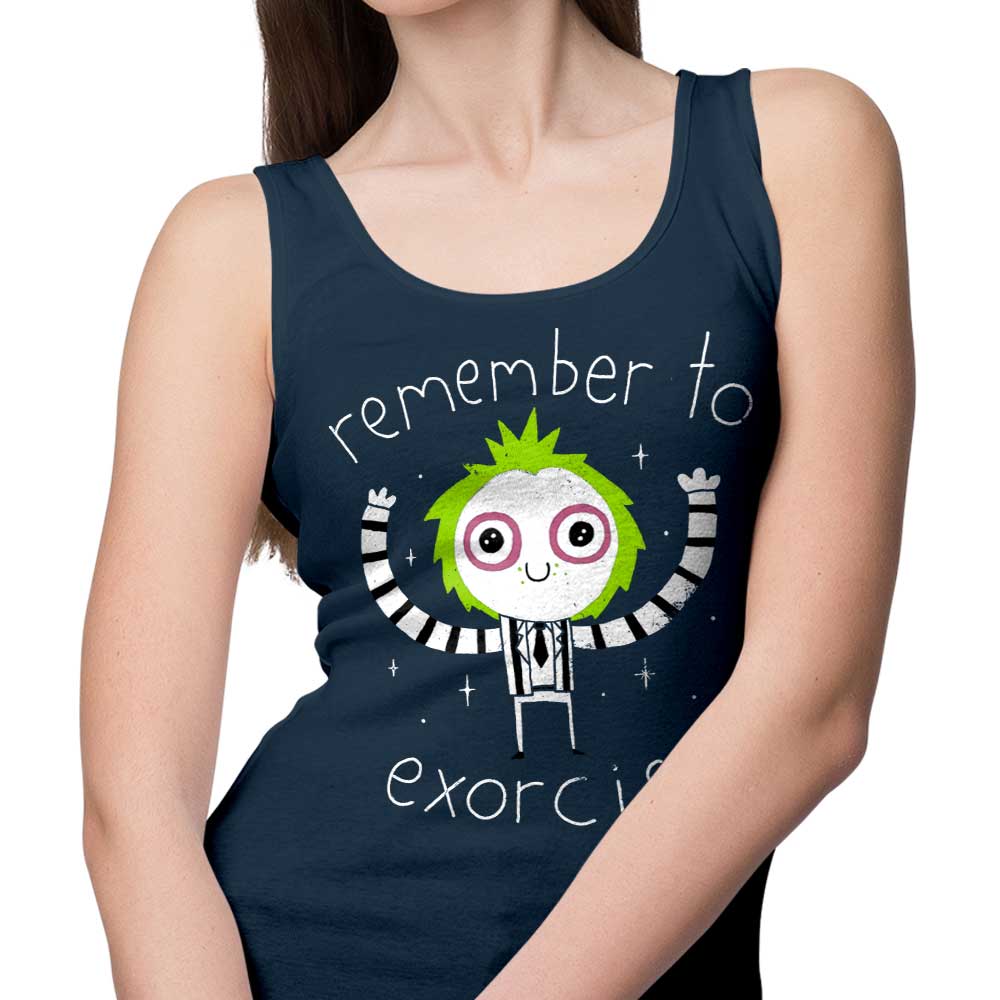 DinoMike's 'Remember to Exorcise' Comfortable Men's and Women's Tank Tops