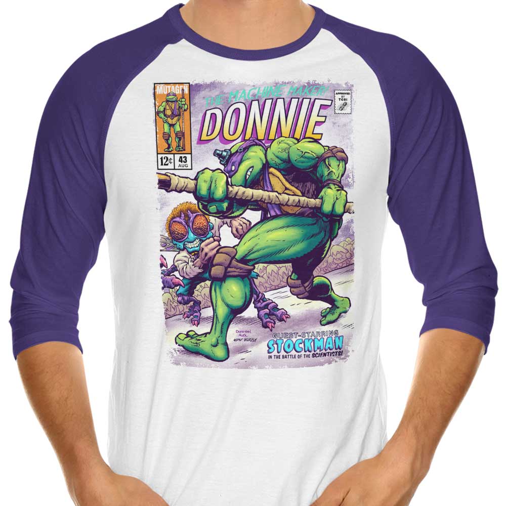 The Machine Maker - Stylish 3/4 Sleeve Raglan T-Shirt for Fashion Enthusiasts