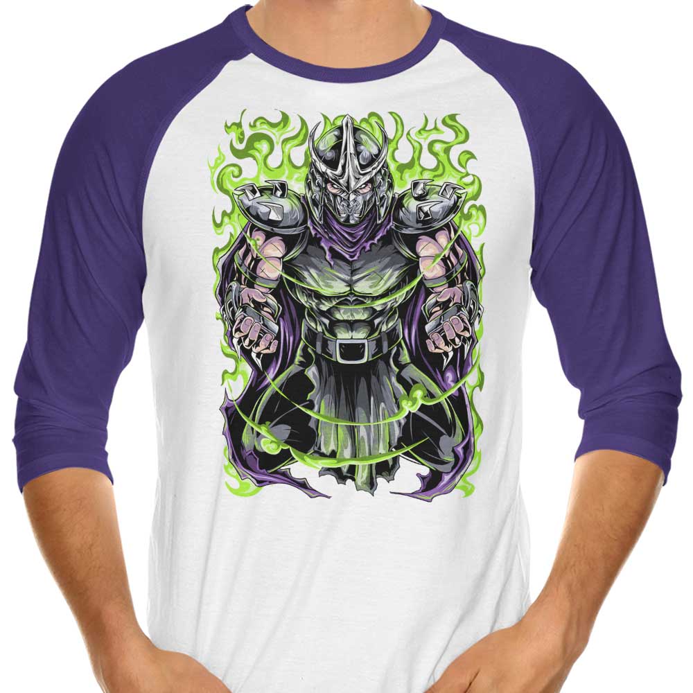 Shredded Power Men's 3/4 Sleeve Raglan Style T-Shirt for Workout Enthusiasts