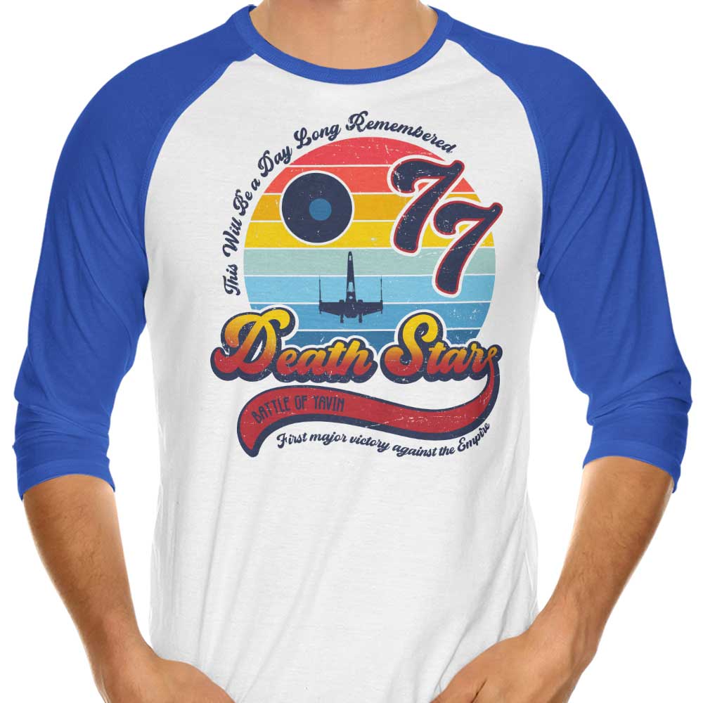 Unforgettable Day - 3/4 Sleeve Raglan T-Shirt by Dr. Monekers