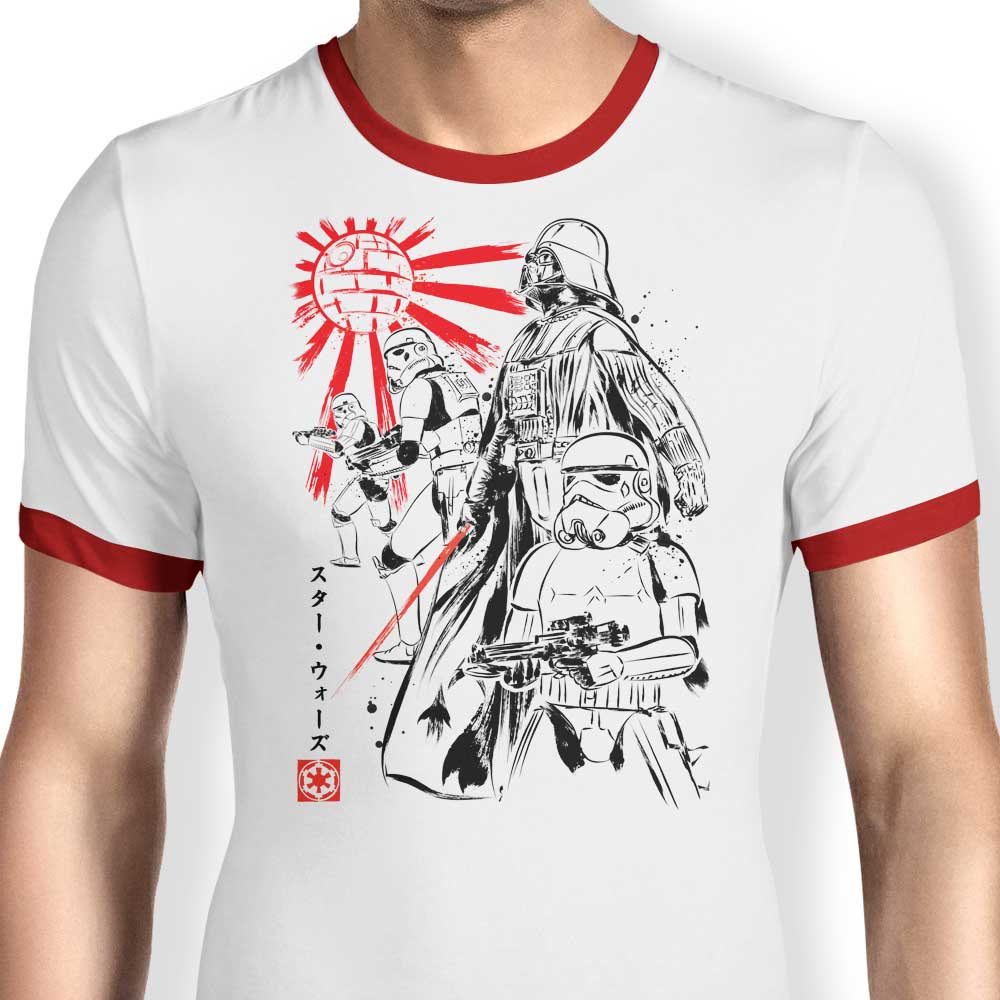 Dr. Monekers' Empire Glory Men's Ringer T - Shirt in S to 4XL Sizes
