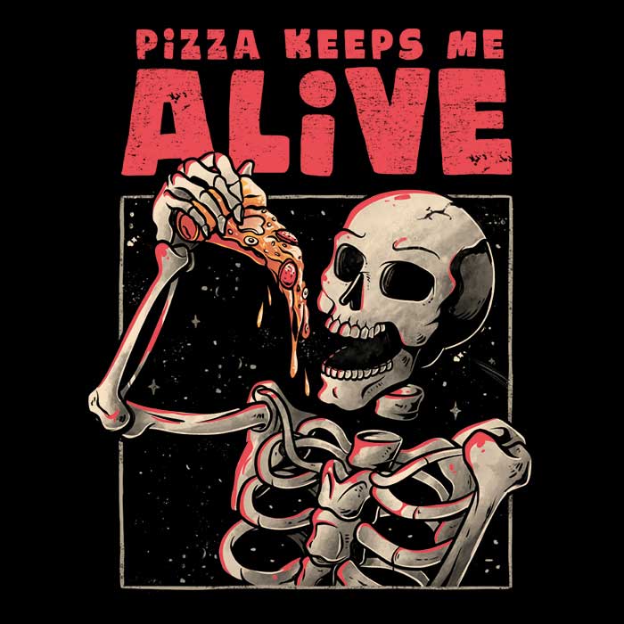 Edu.ely's 'Pizza Keeps Me Alive' Comfortable Unisex and Women's Tank Tops