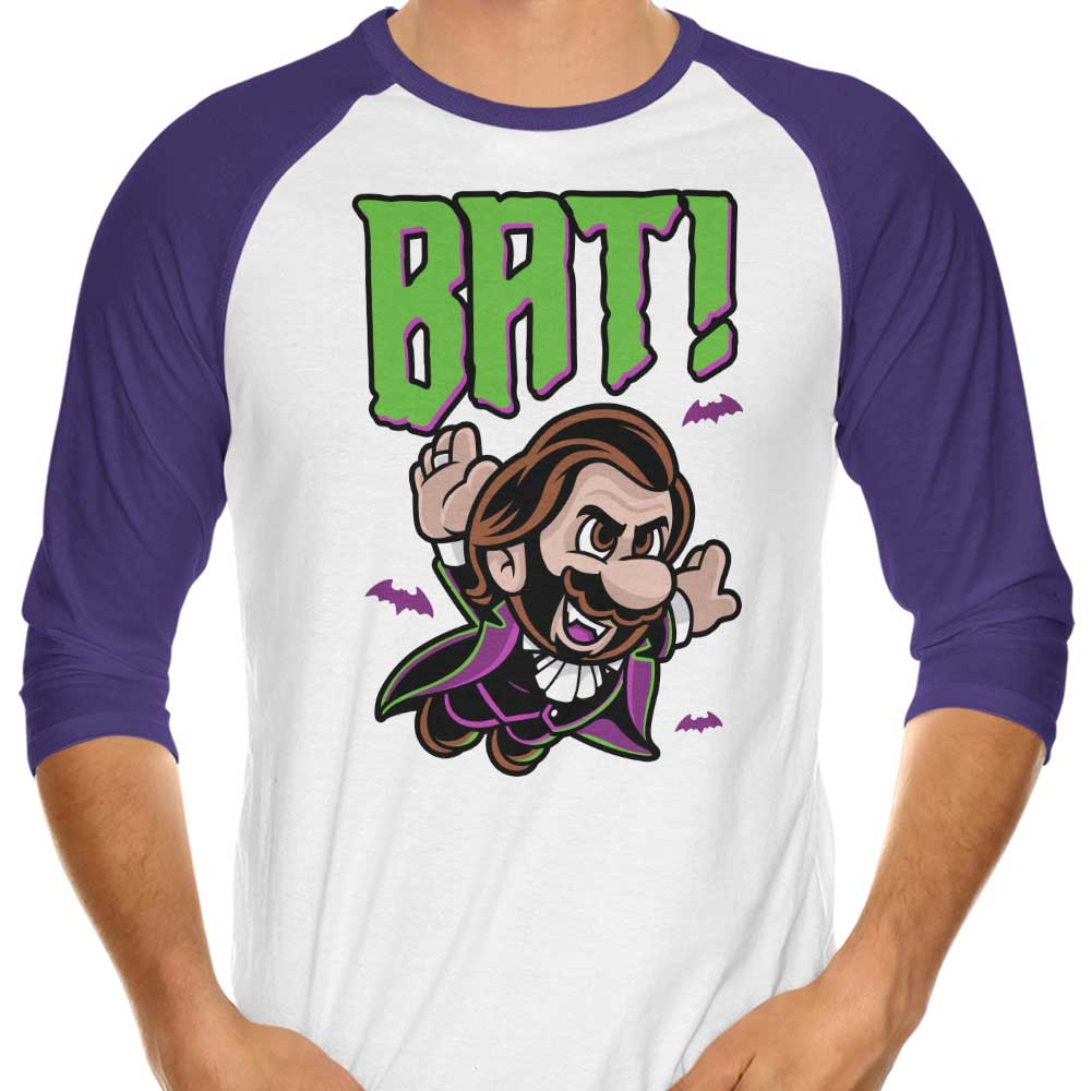 Harebrained Bat 3/4 Sleeve Raglan Stylish T-Shirt