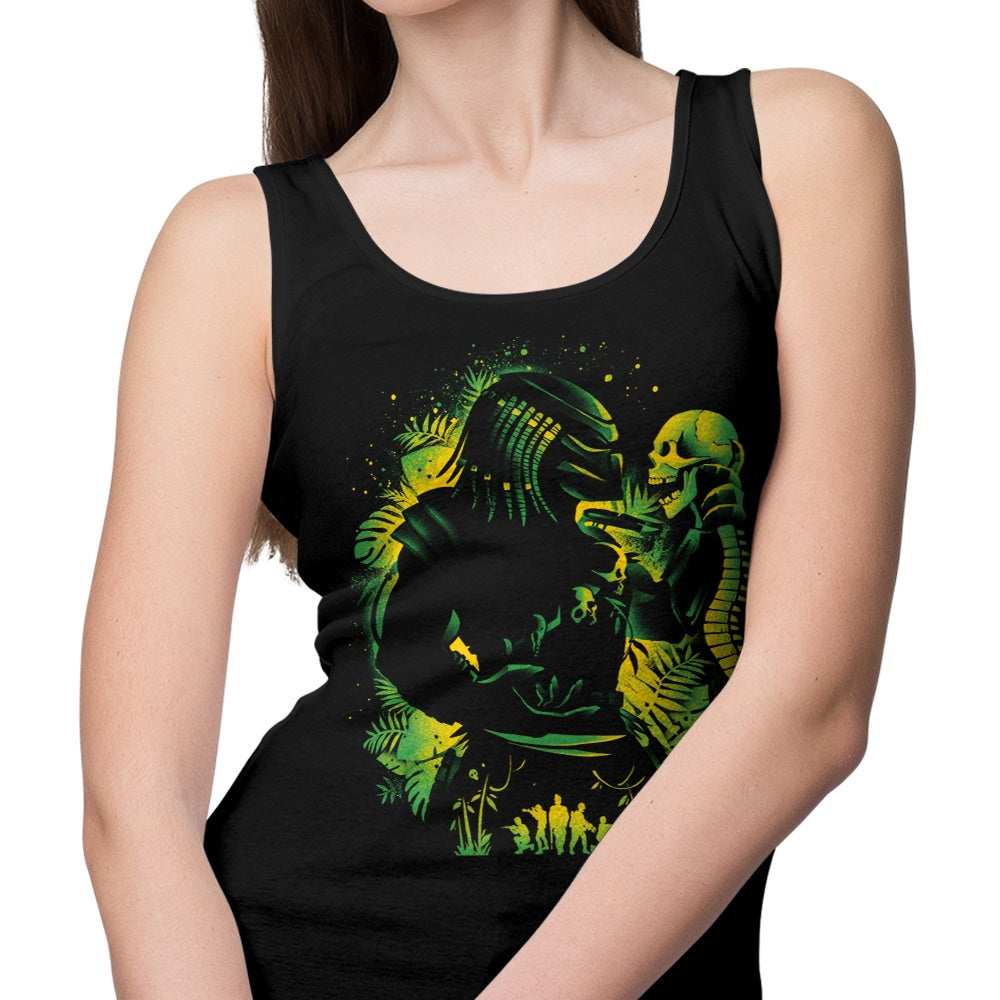 Alemaglia's Soft and Comfortable 'Hunter of Human' Tank Tops for Men and Women