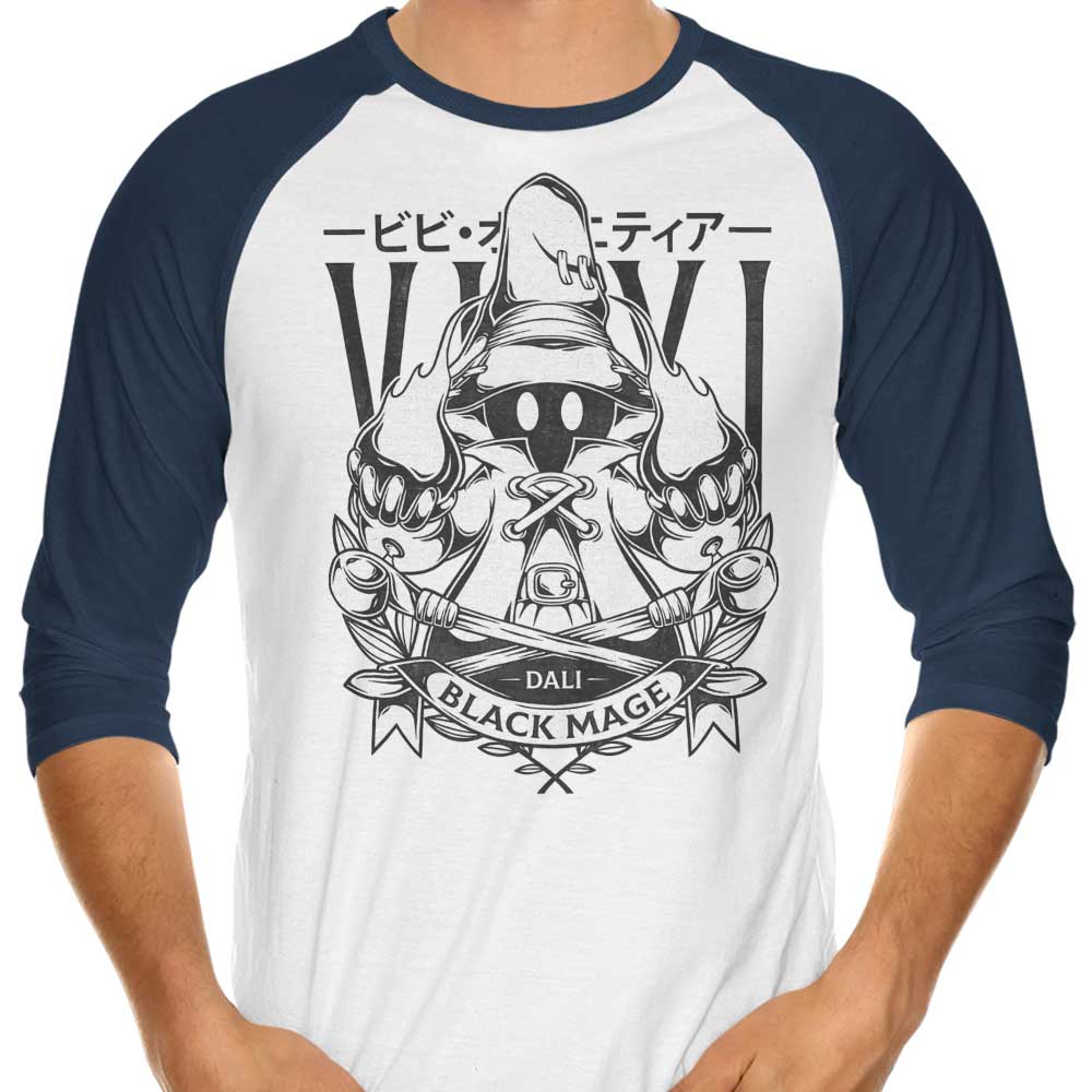 Little Black Magic 3/4 Sleeve Raglan Style Men's or Women's T-Shirt