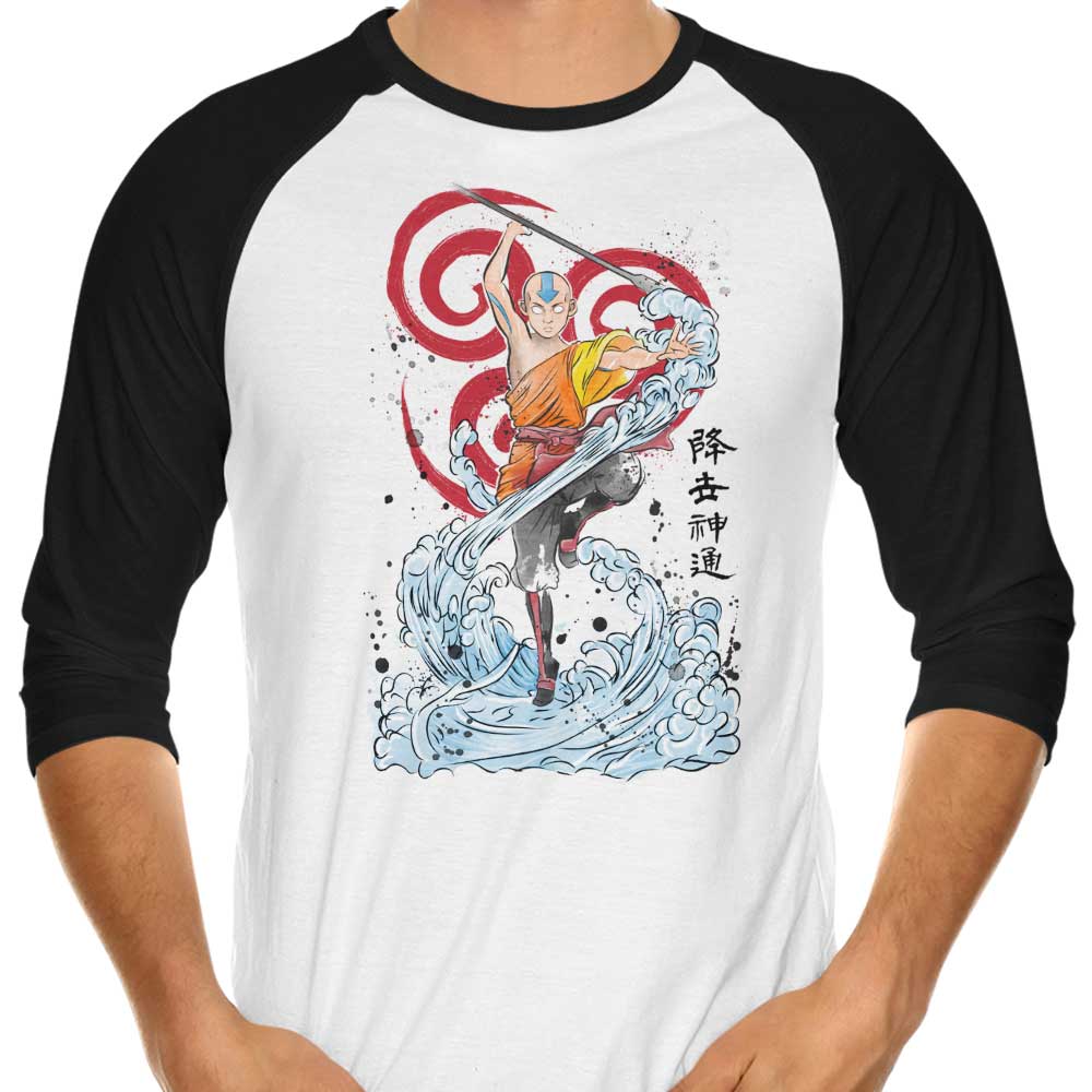 Air Nomads' Might - 3/4 Sleeve Raglan Style T-Shirt