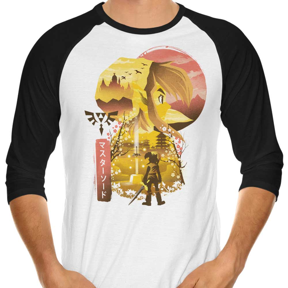 Dandingeroz Ukiyo - e Courage 3/4 Sleeve Stylish Raglan T - Shirt