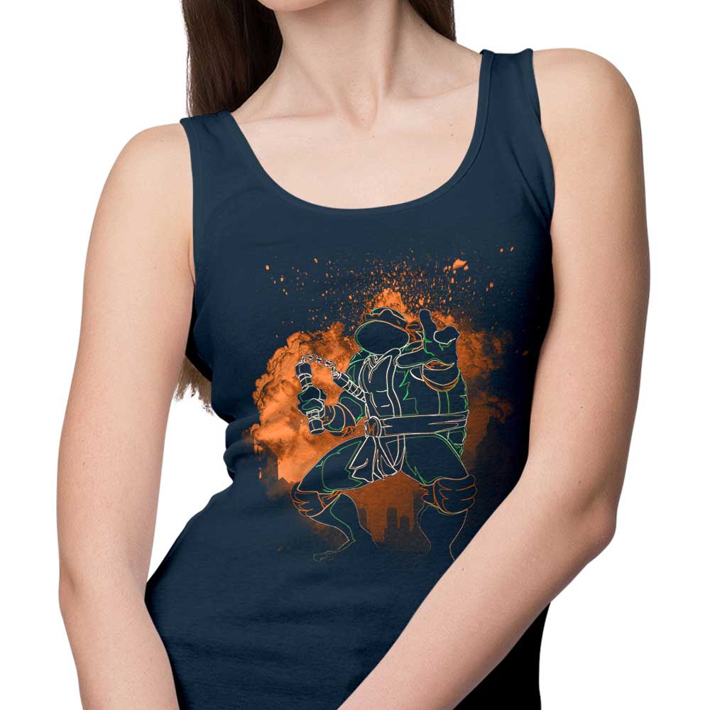Donnie Illustrations' Soul of the Orange Stylish Tank Top for Men and Women