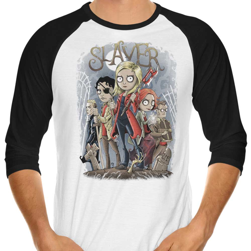 Slayer Men's 3/4 Sleeve Raglan Style Casual T-Shirt