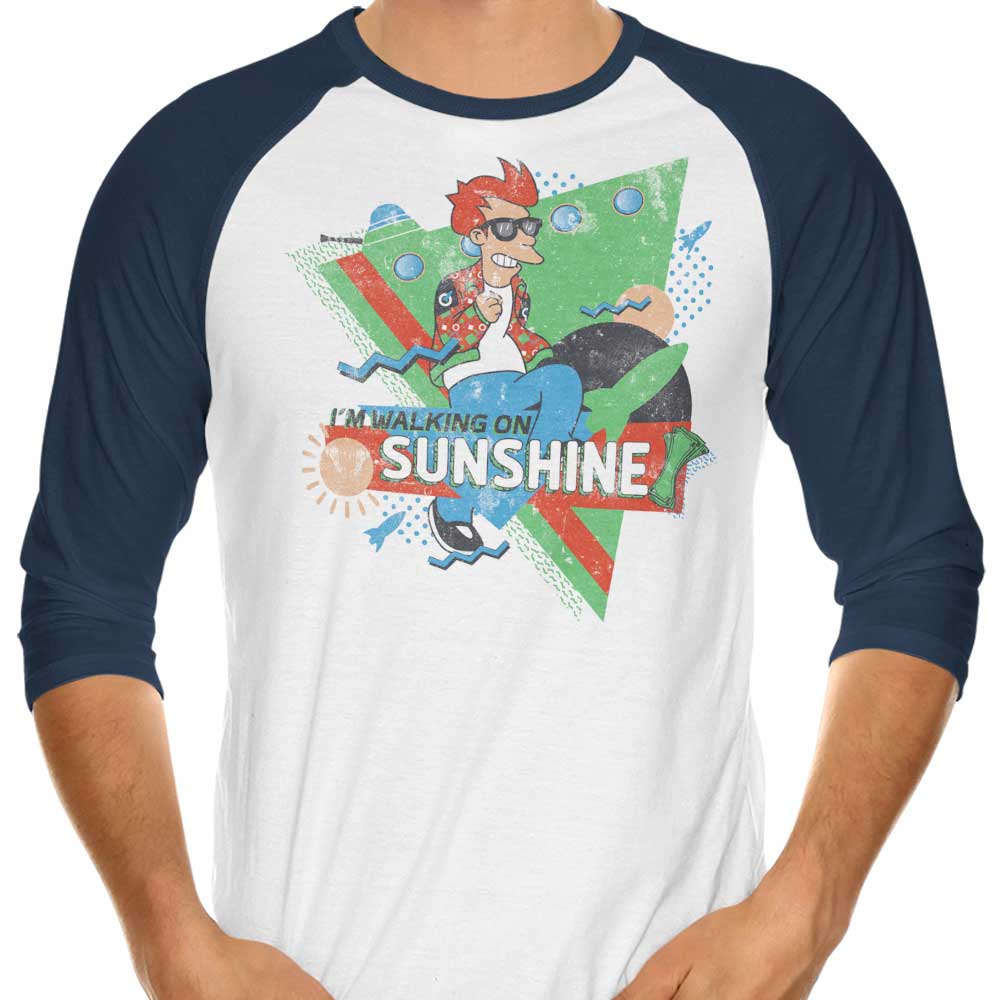 Sunshine-inspired 3/4 Sleeve Raglan T-Shirt by Mitch Ludwig