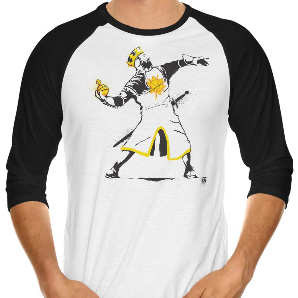 Kgullholmen's Banksy Python 1 - 2 - 5 Three - Quarter Sleeve Raglan T - Shirt