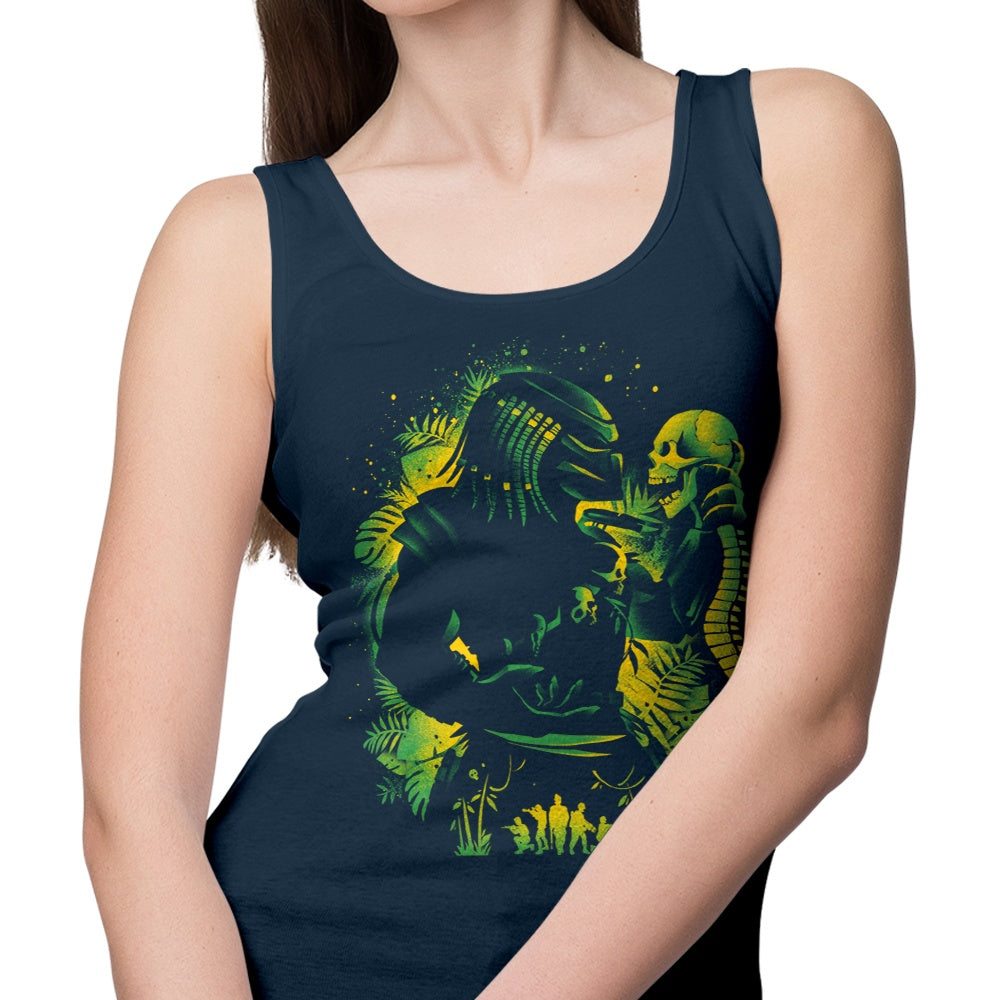 Alemaglia's Soft and Comfortable 'Hunter of Human' Tank Tops for Men and Women