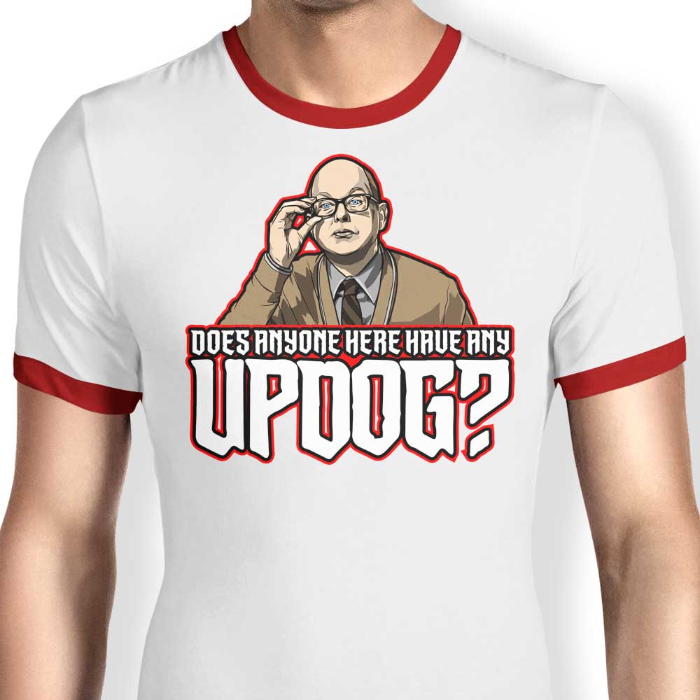 Bolt from the Blue Updog Men's Comfortable Ringer T - Shirt S - 4XL