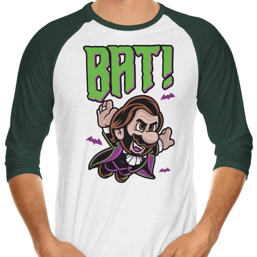 Harebrained Bat 3/4 Sleeve Raglan Stylish T-Shirt