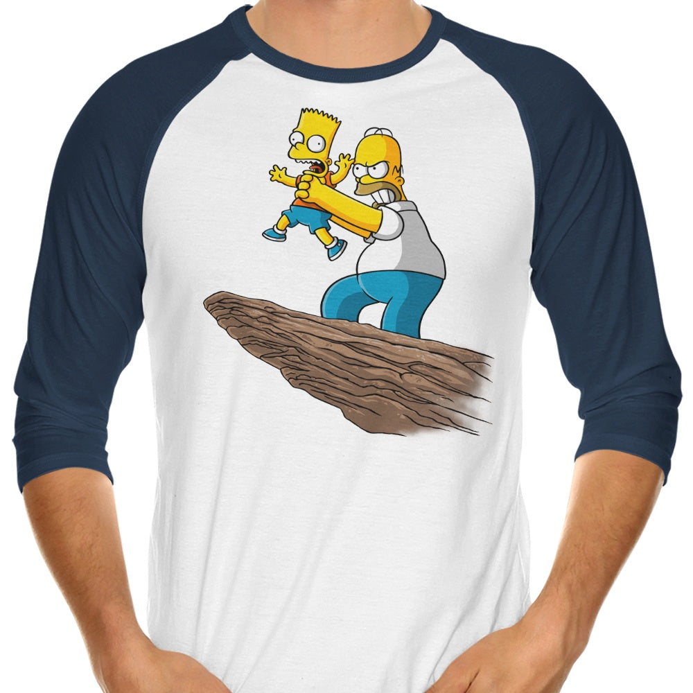The 'Why You Little...King' 3/4 Sleeve Raglan Style Men's T-Shirt by Firebeard