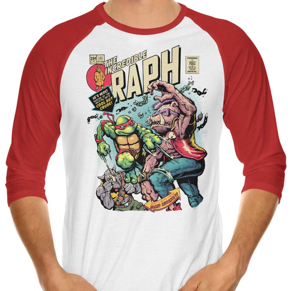 The Marvelous Raph - Three - Quarter Sleeve Raglan Style T - Shirt for Fashion Lovers