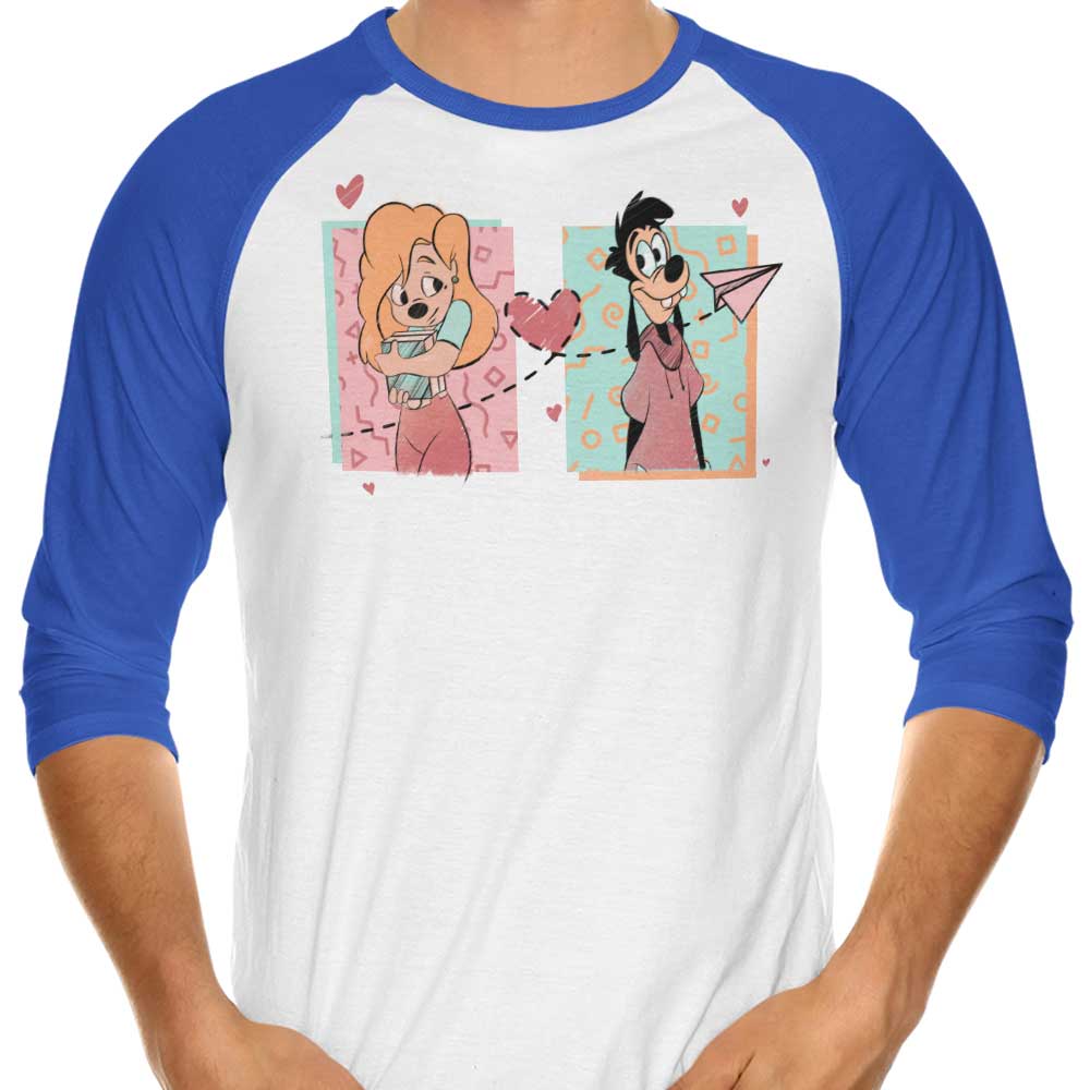 ManuelDA's 90s-Inspired 3/4 Sleeve Raglan Fashion T-Shirt