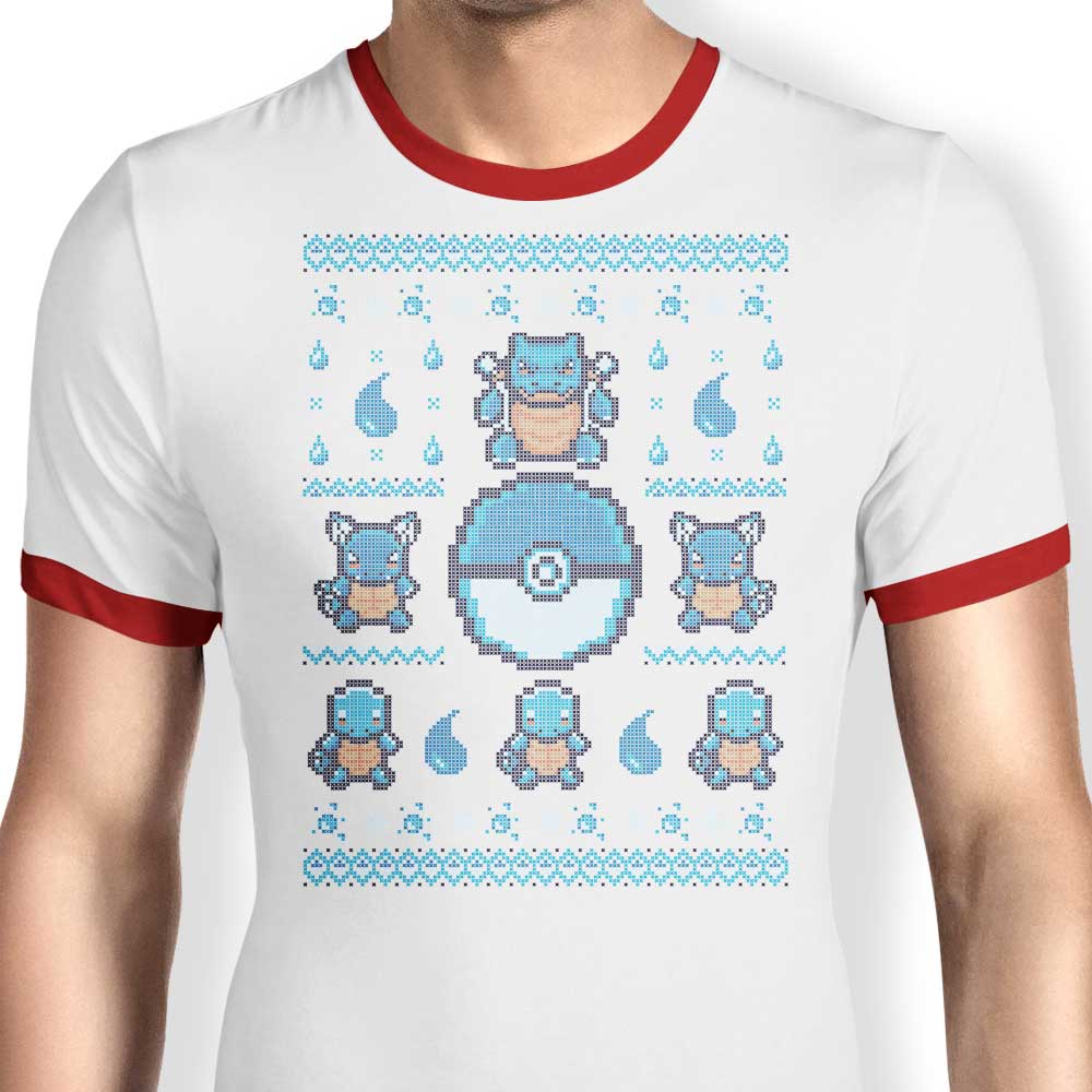Typhoonic Art Men's Water Trainer Ringer T-Shirt in S to 4XL Sizes