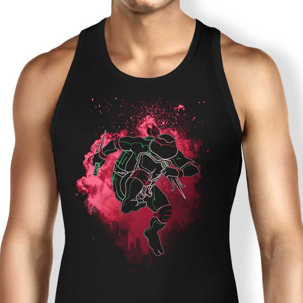 Donnie Illustrations' Red Soul-themed Men's and Women's Unisex Tank Tops