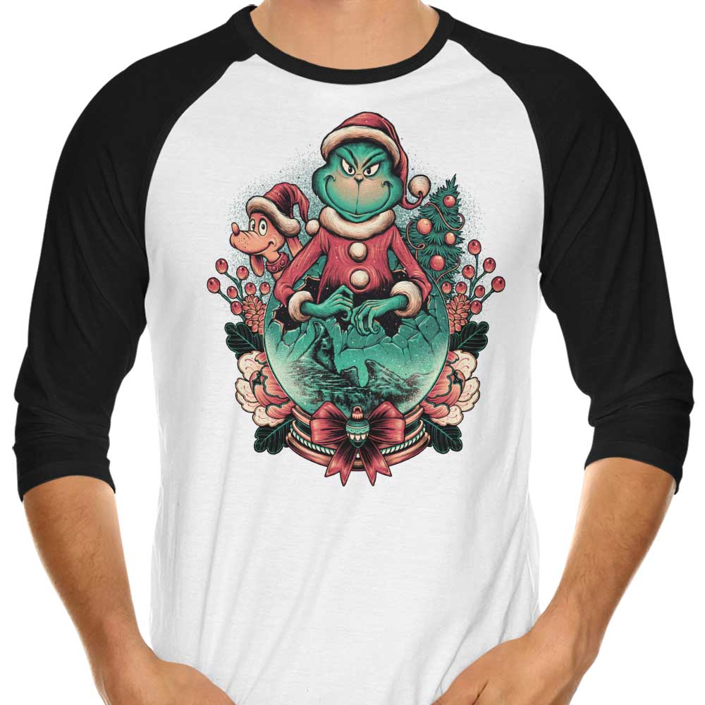 3/4 Sleeve Raglan T-Shirt - Not in the Christmas Spirit