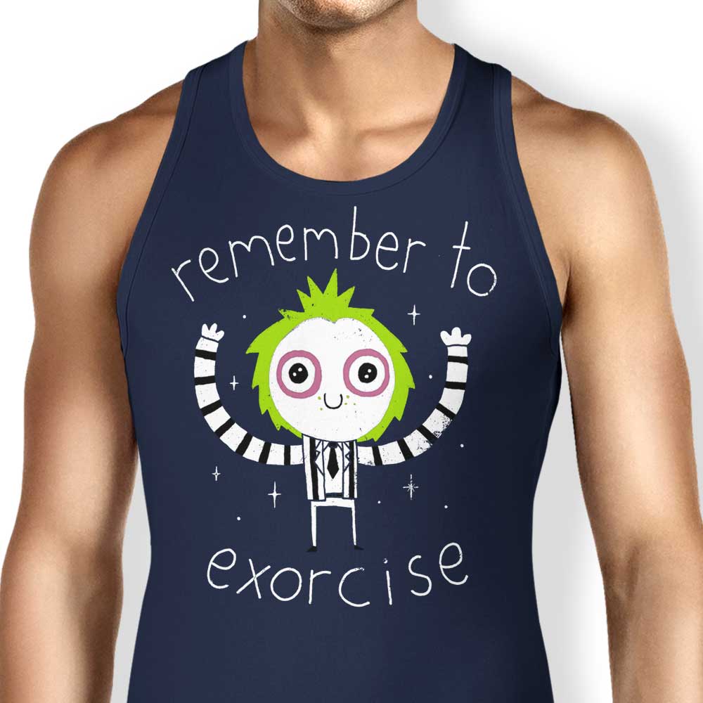 DinoMike's 'Remember to Exorcise' Comfortable Men's and Women's Tank Tops