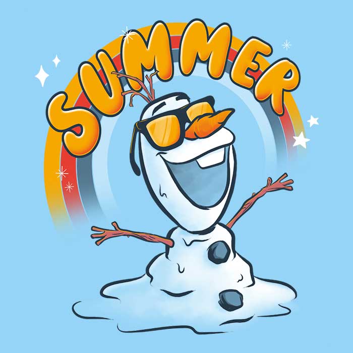 Teesgeex Men's Melting Summer-themed Ringer T-Shirt for a Cool Summer Look