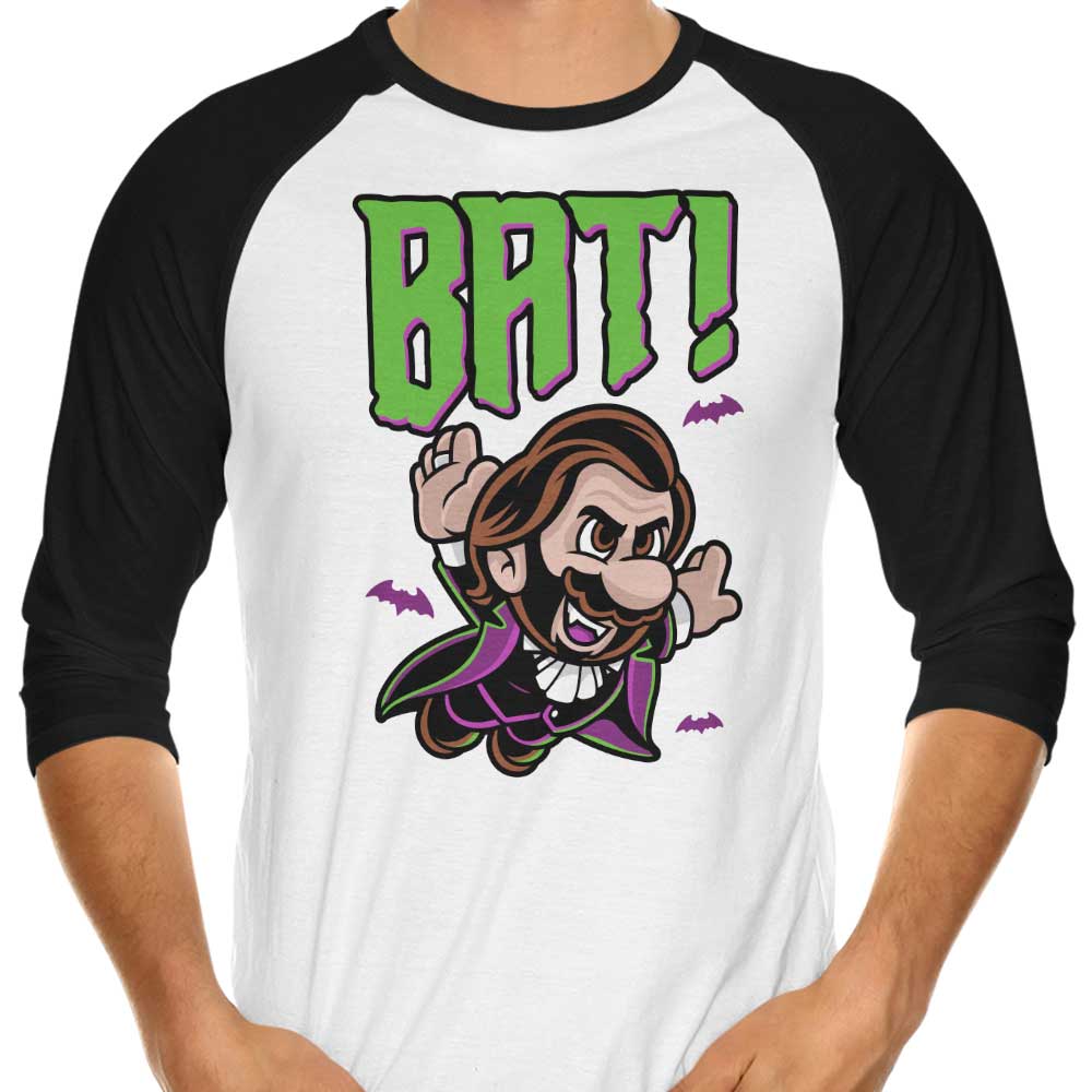 Harebrained Bat 3/4 Sleeve Raglan Stylish T-Shirt