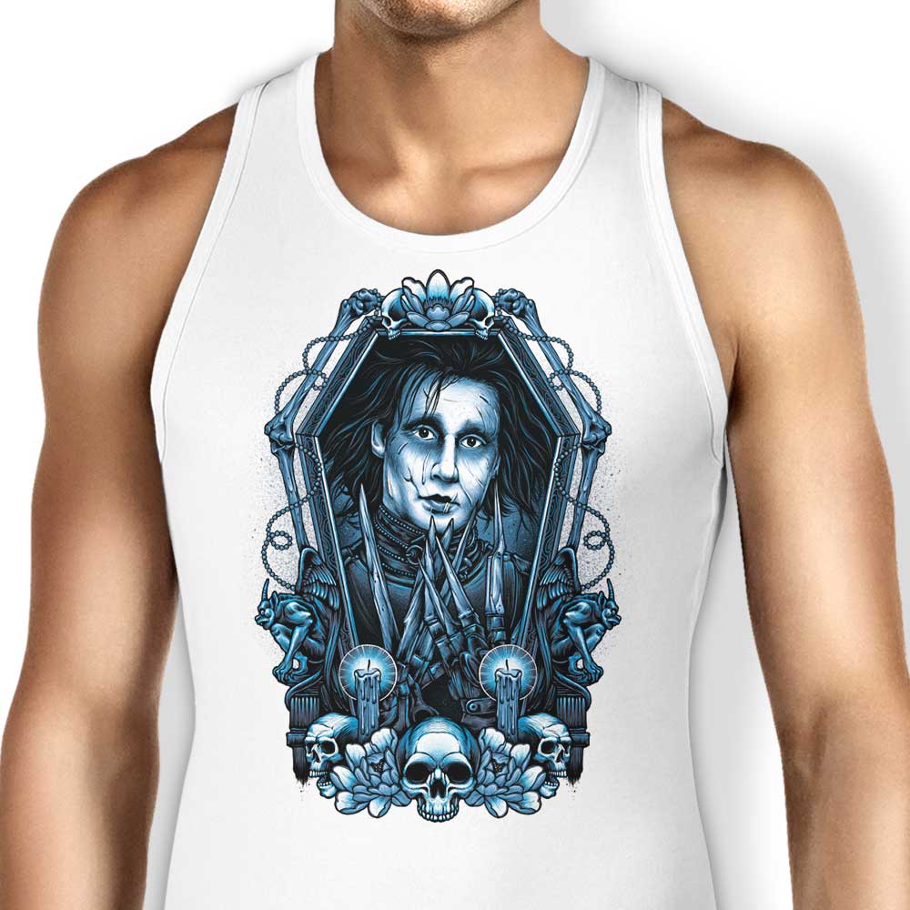 Glitchygorilla's Framed Scissors Comfortable Unisex and Women's Tank Tops