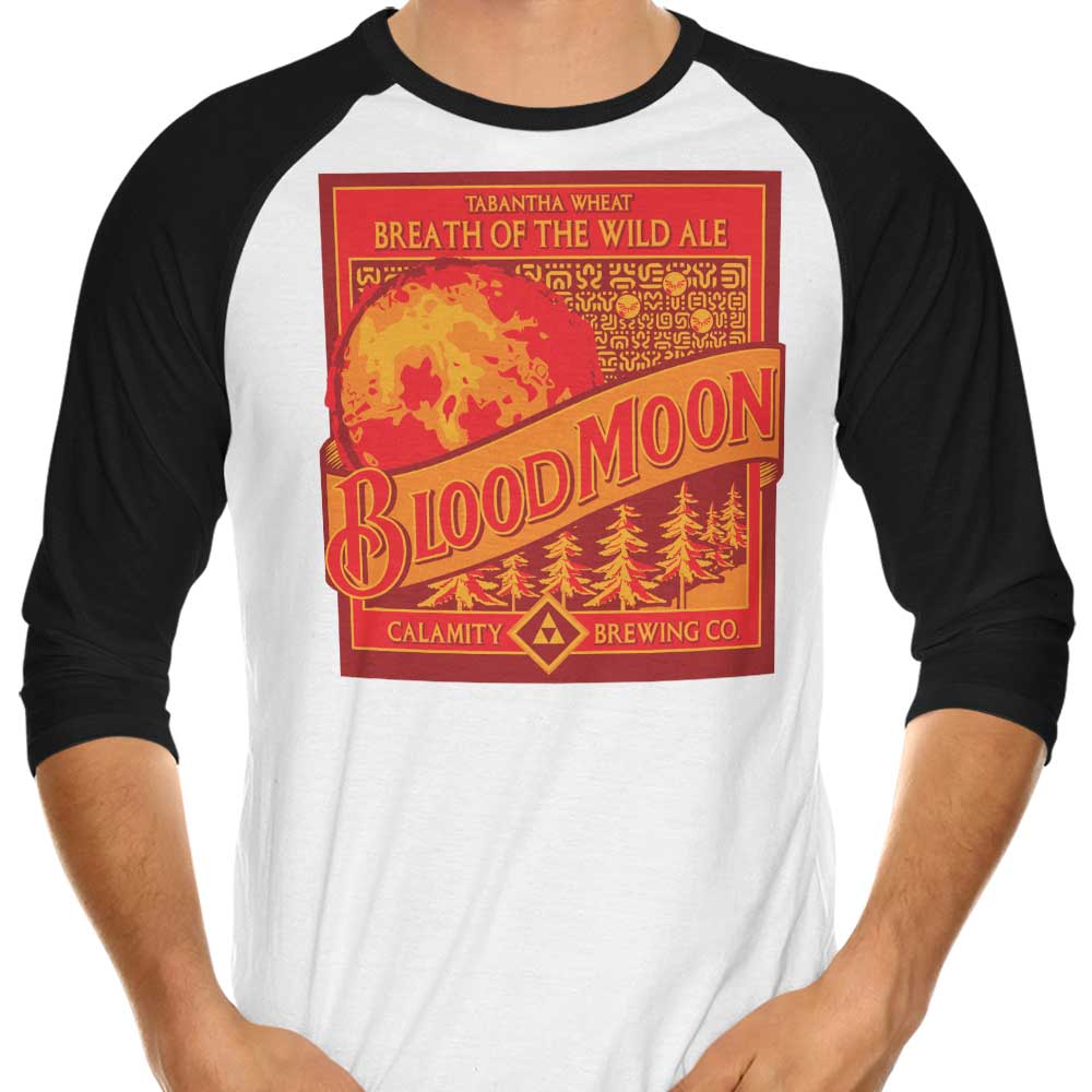 Stunning Blood Moon Design 3/4 Sleeve Raglan T-Shirt