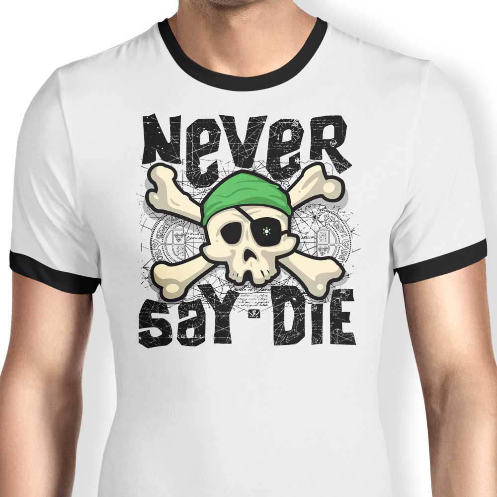 Unbeatable Spirit - Men's Ringer Style T-Shirt Inspired by Robert Pufahl's 'Never Say Die'