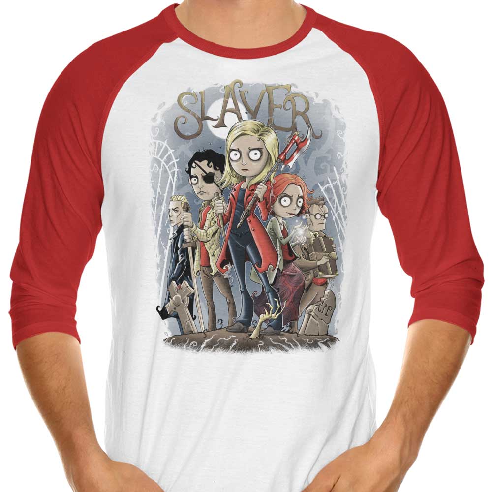 Slayer Men's 3/4 Sleeve Raglan Style Casual T-Shirt