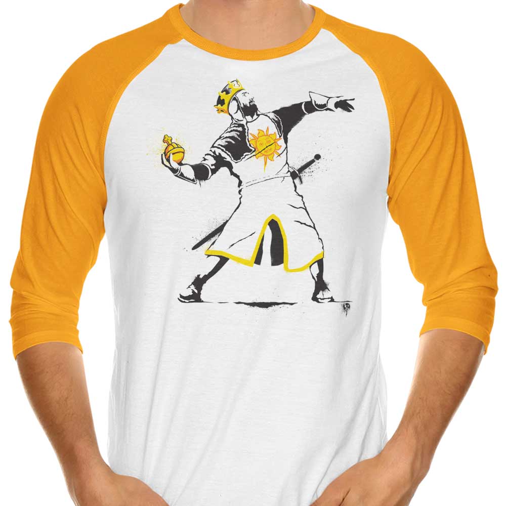 Kgullholmen's Banksy Python 1 - 2 - 5 Three - Quarter Sleeve Raglan T - Shirt