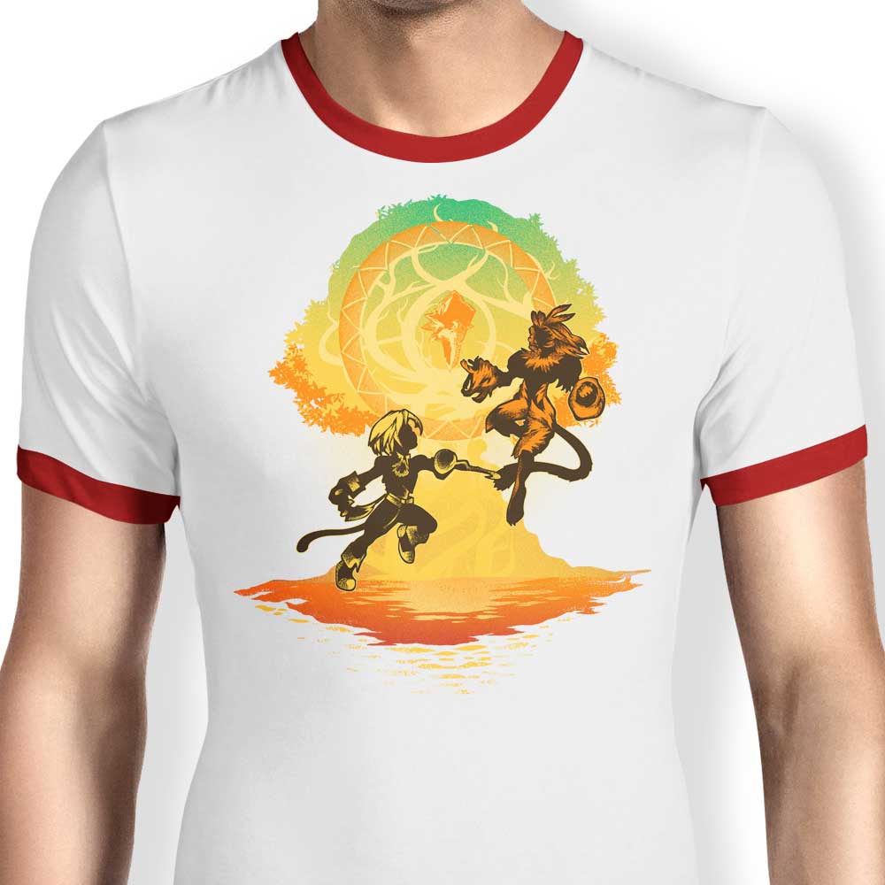 Epic Battle of Destiny Men's Ringer Style T-Shirt for Ultimate Fashion