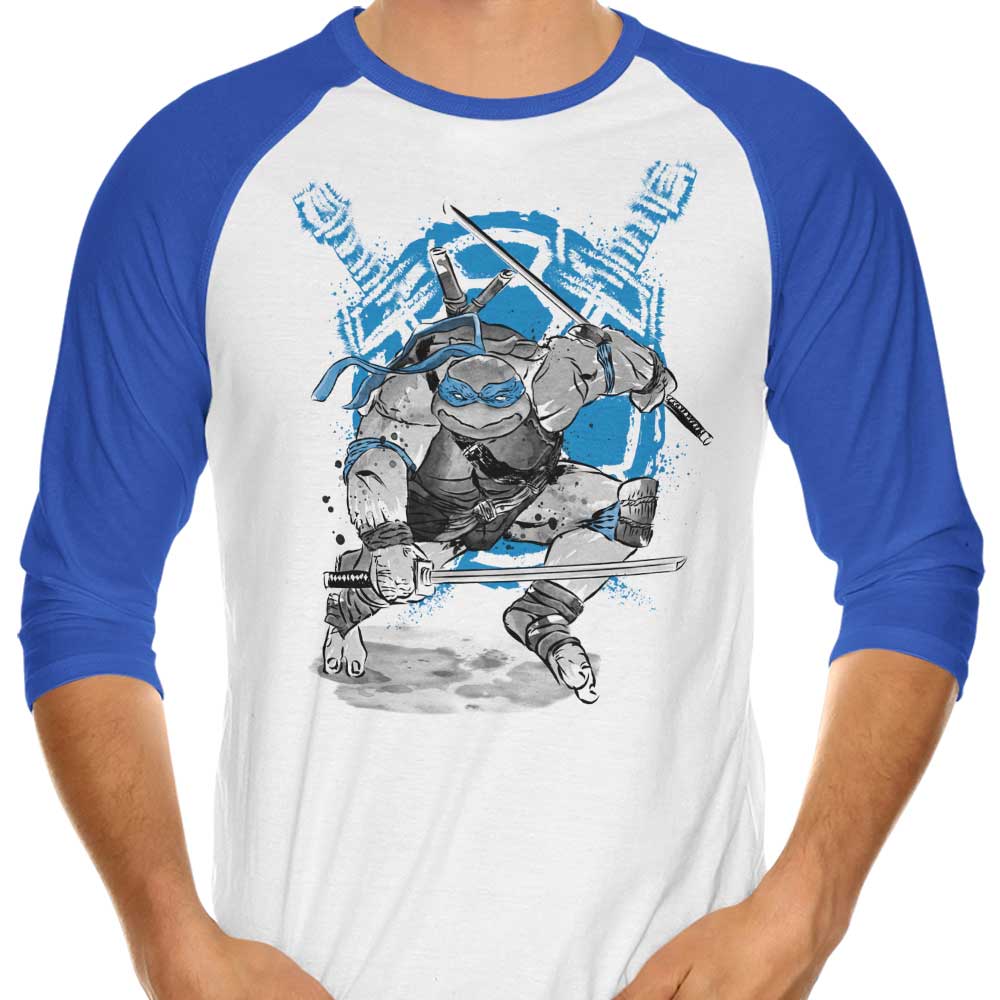 Dr. Monekers' Katanas Sumi-e 3/4 Sleeve Raglan Stylish T-Shirt