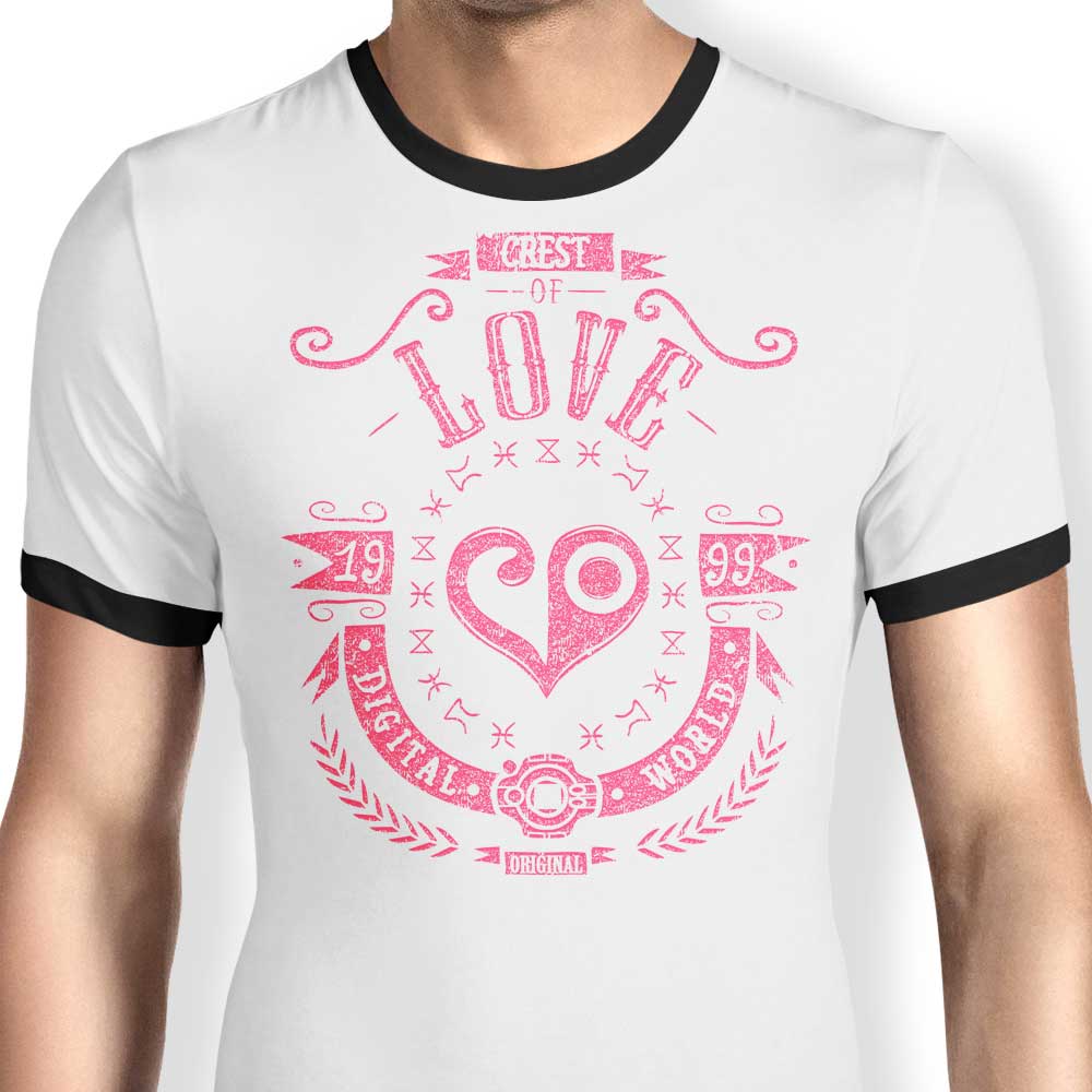 Stylish Digital Love Men's Ringer T-Shirt in S - 4XL Sizes