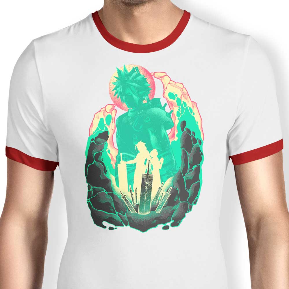 Hypertwenty's Buster Sword Successor Inspired Men's Ringer Style T-Shirt