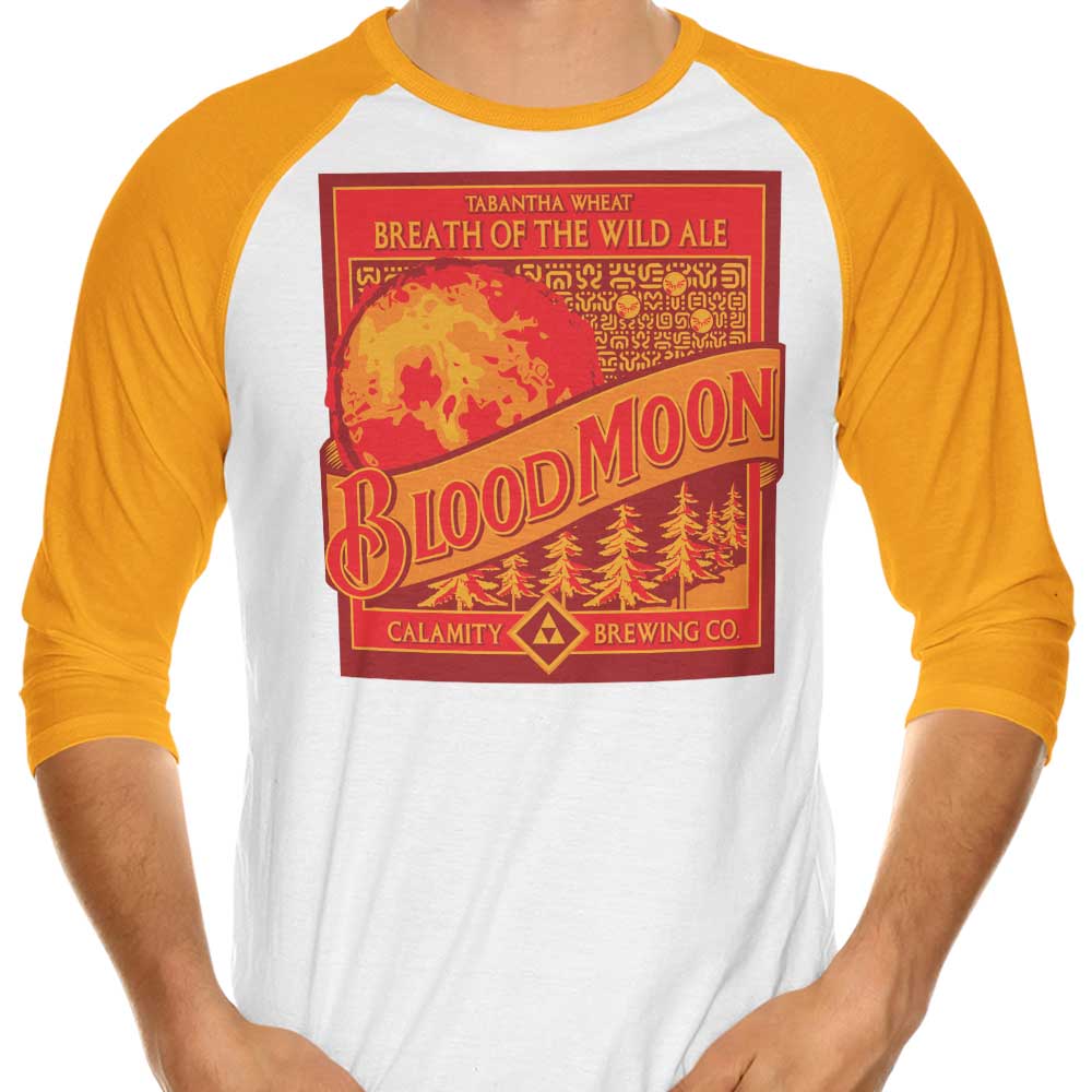 Stunning Blood Moon Design 3/4 Sleeve Raglan T-Shirt