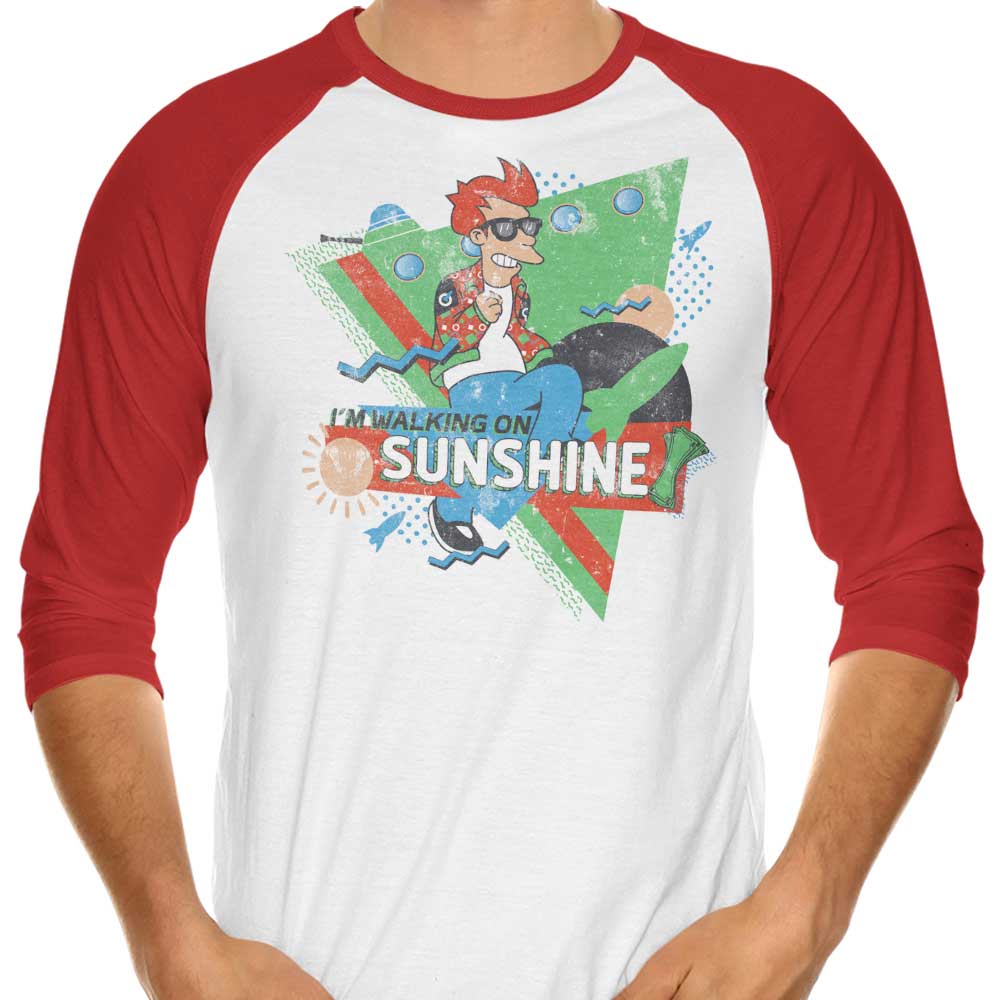 Sunshine-inspired 3/4 Sleeve Raglan T-Shirt by Mitch Ludwig