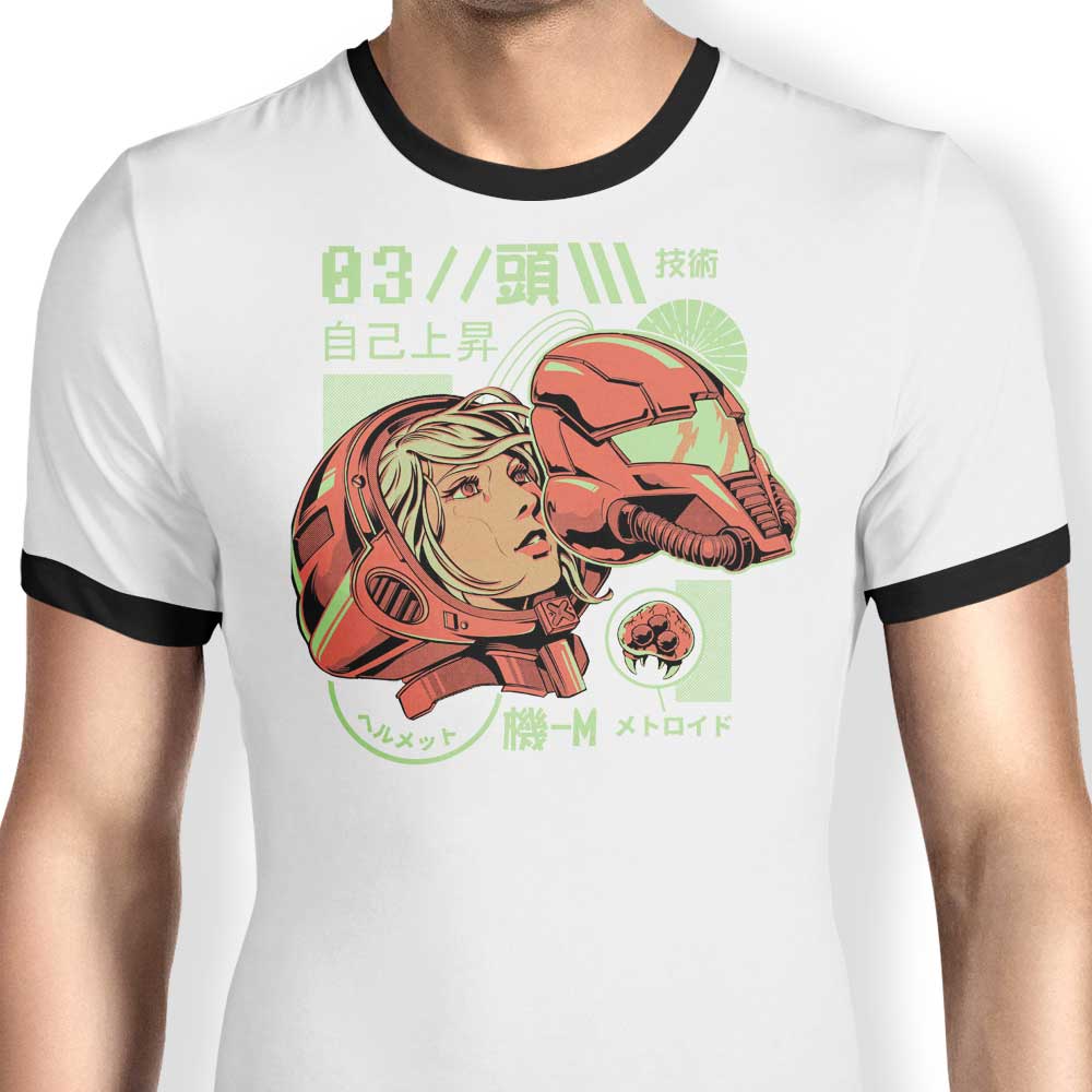 Ilustrata Men's S-Head Ringer T-Shirt in S to 4XL Sizes