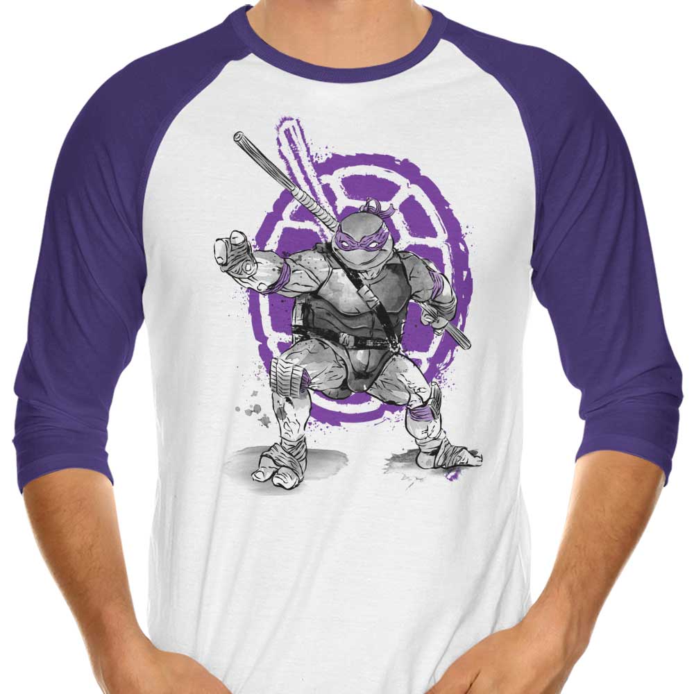 Bo Sumi-e Three - Quarter Sleeve Raglan Style T - Shirt for Casual Wear