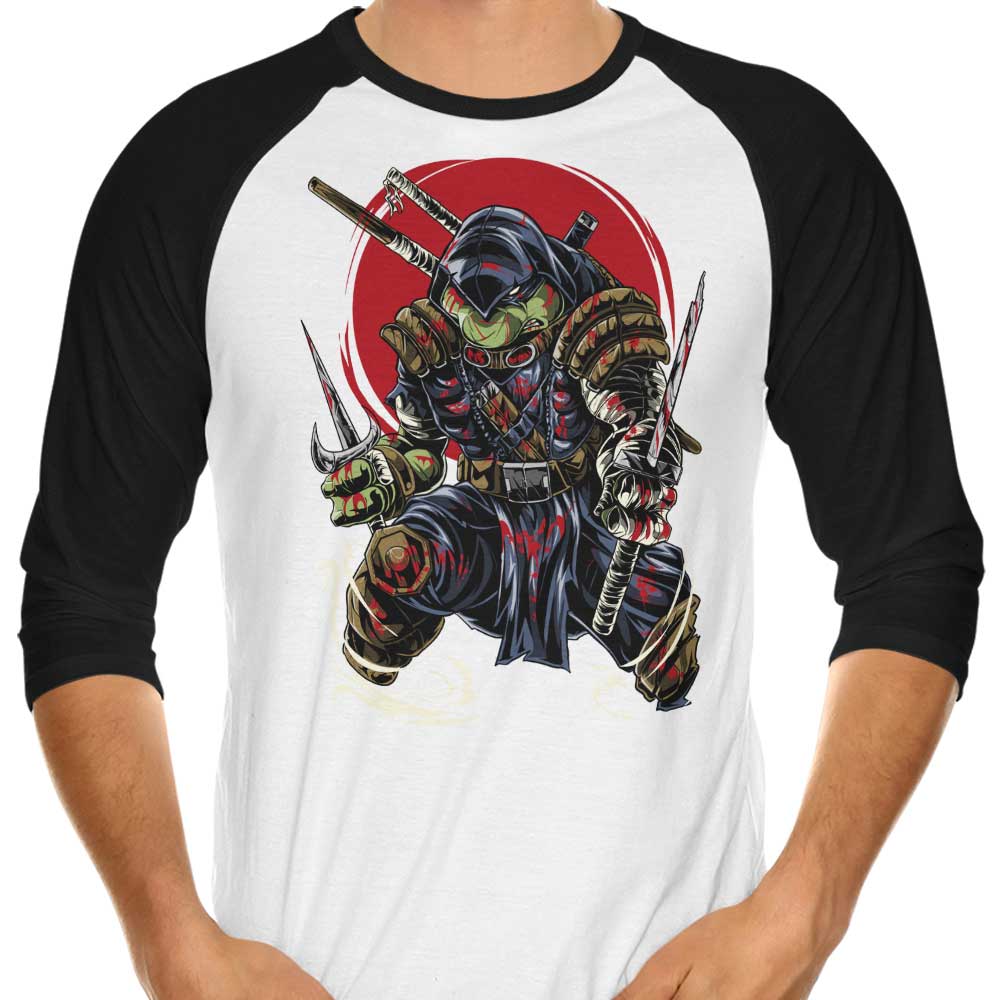 The Last Turtle - Stylish Three - Quarter Sleeve Raglan T - Shirt for Fashion Enthusiasts