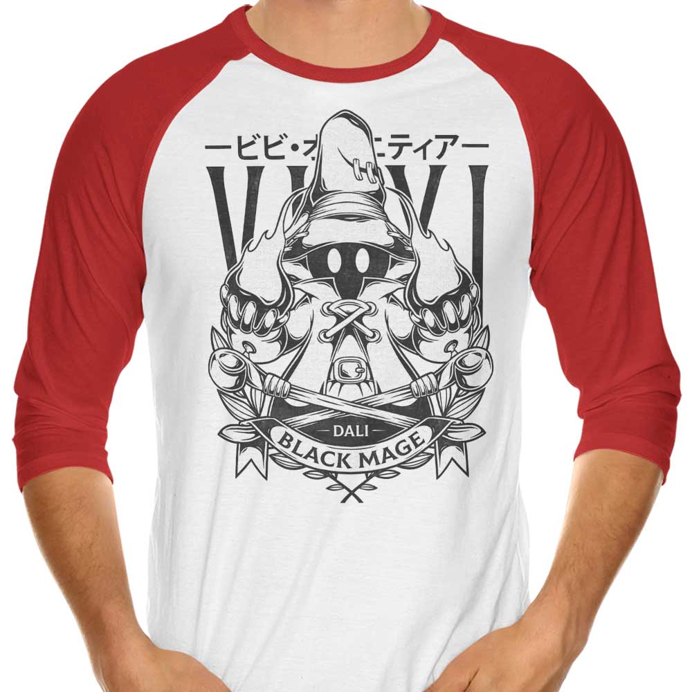 Little Black Magic 3/4 Sleeve Raglan Style Men's or Women's T-Shirt