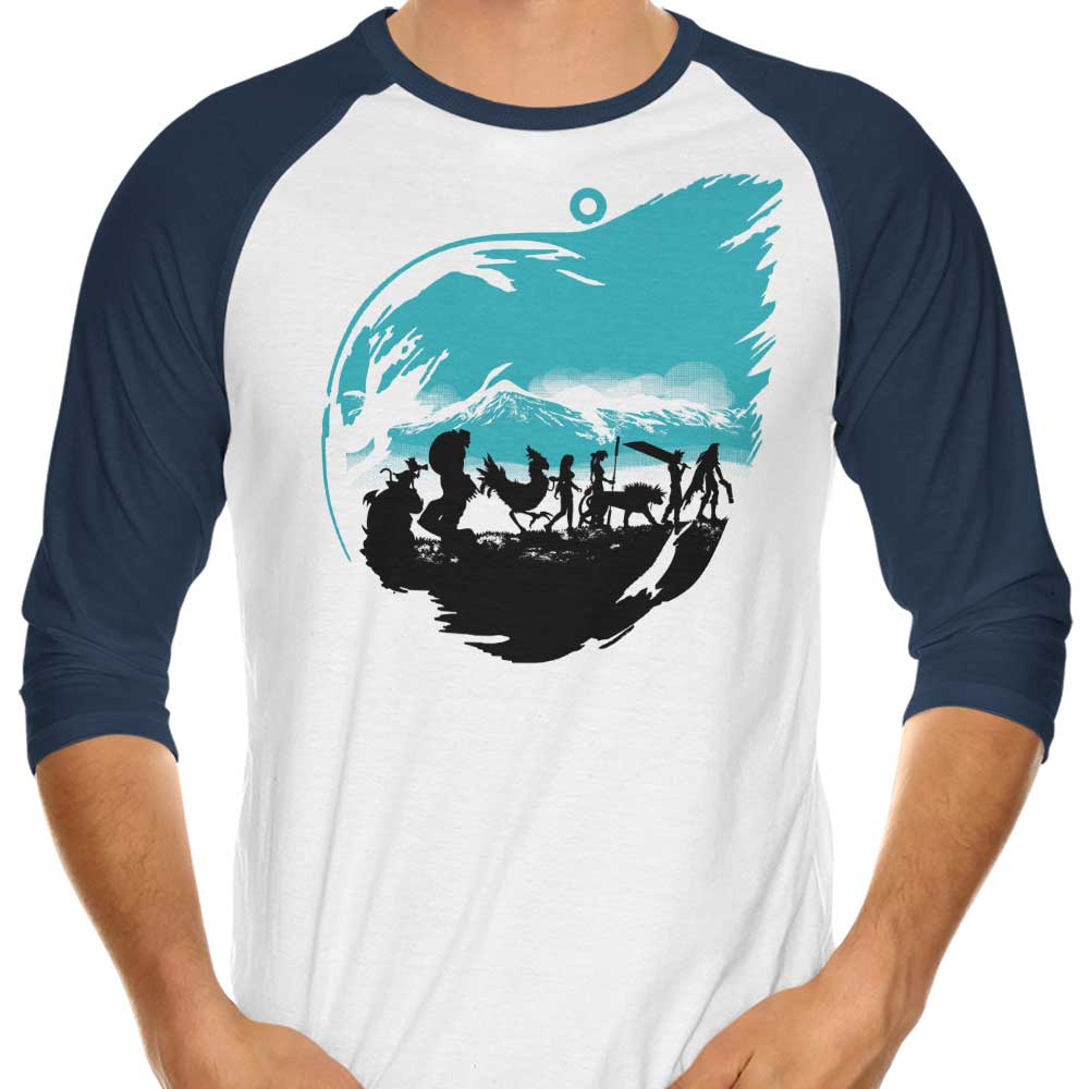Fantasy Fellowship Themed 3/4 Sleeve Raglan Style T-Shirt for Fashion Lovers