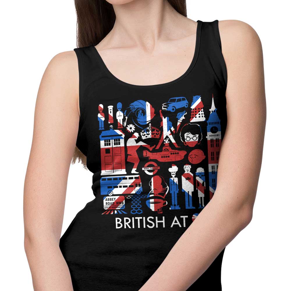 Tom Trager's British at Heart Men's and Women's Unisex Tank Tops